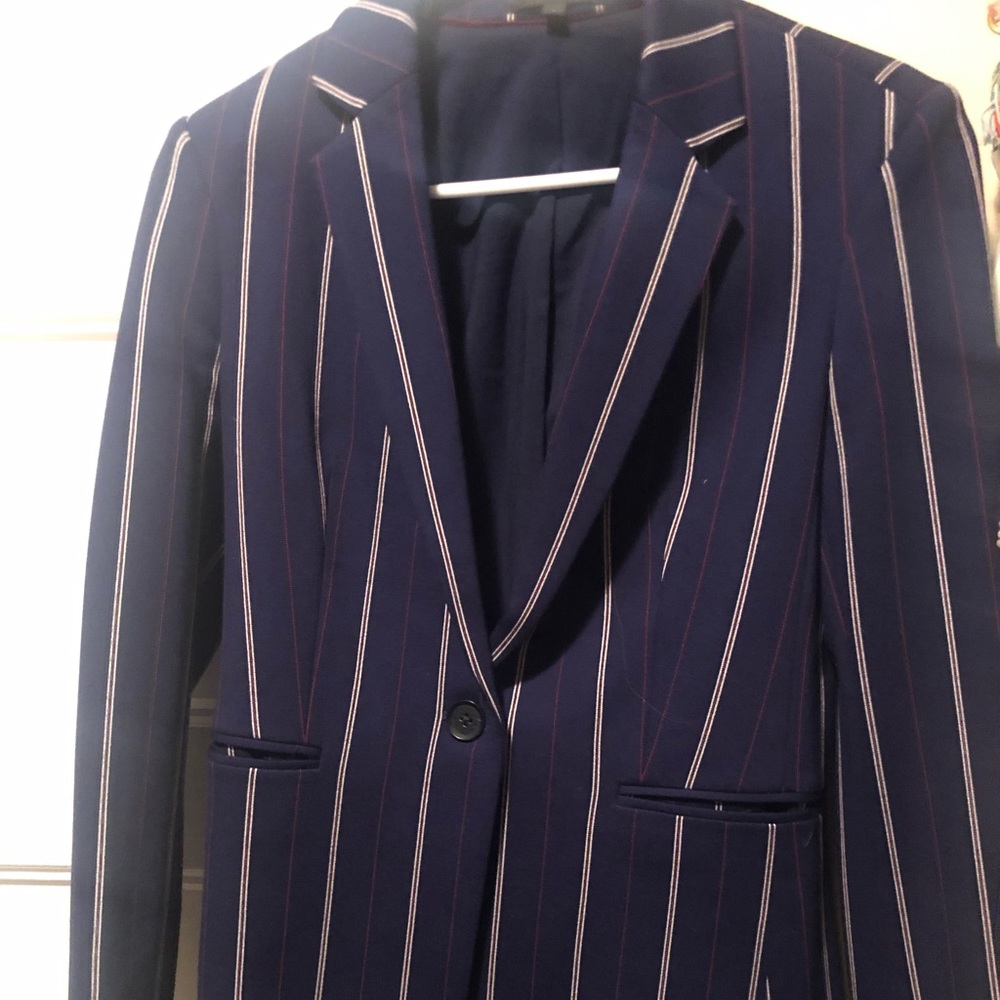 Navy Striped Express Blazer